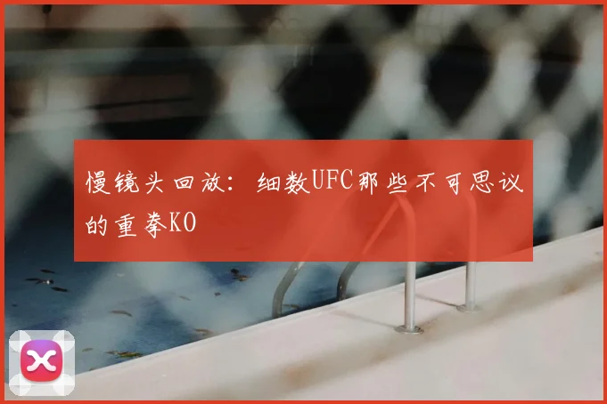 慢镜头回放：细数UFC那些不可思议的重拳KO