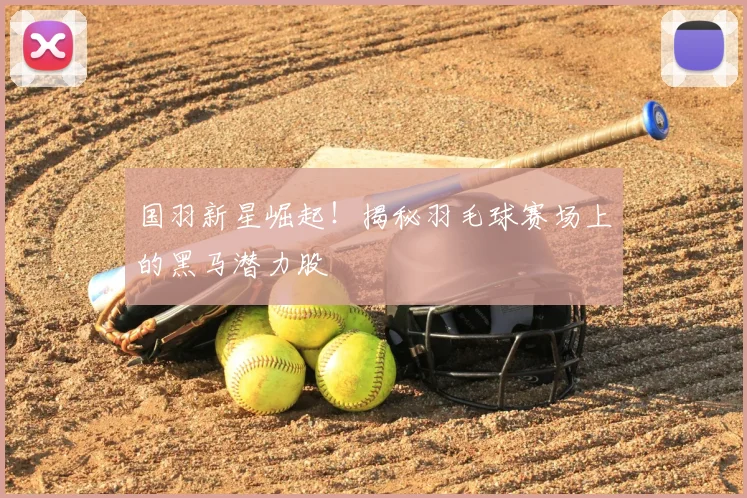 国羽新星崛起！揭秘羽毛球赛场上的黑马潜力股